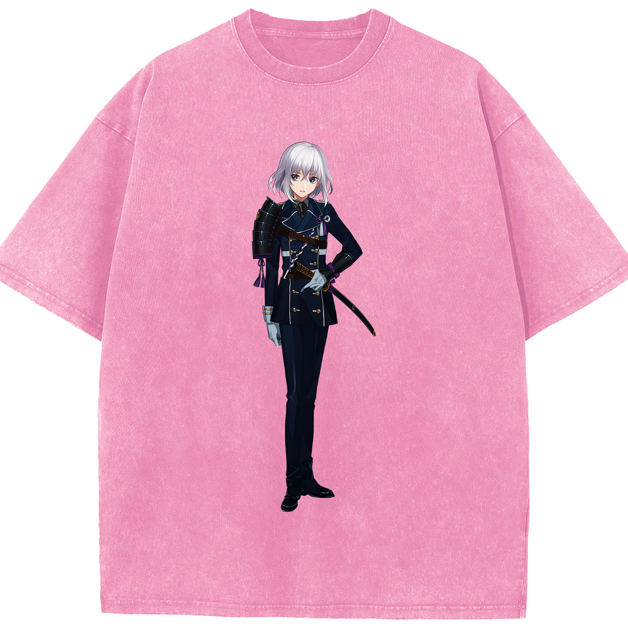 （画像用） 刀剣乱舞 Touken Ranbu 綿100% ヴィンテージ風 半袖Tシャツ（フロントプリント）